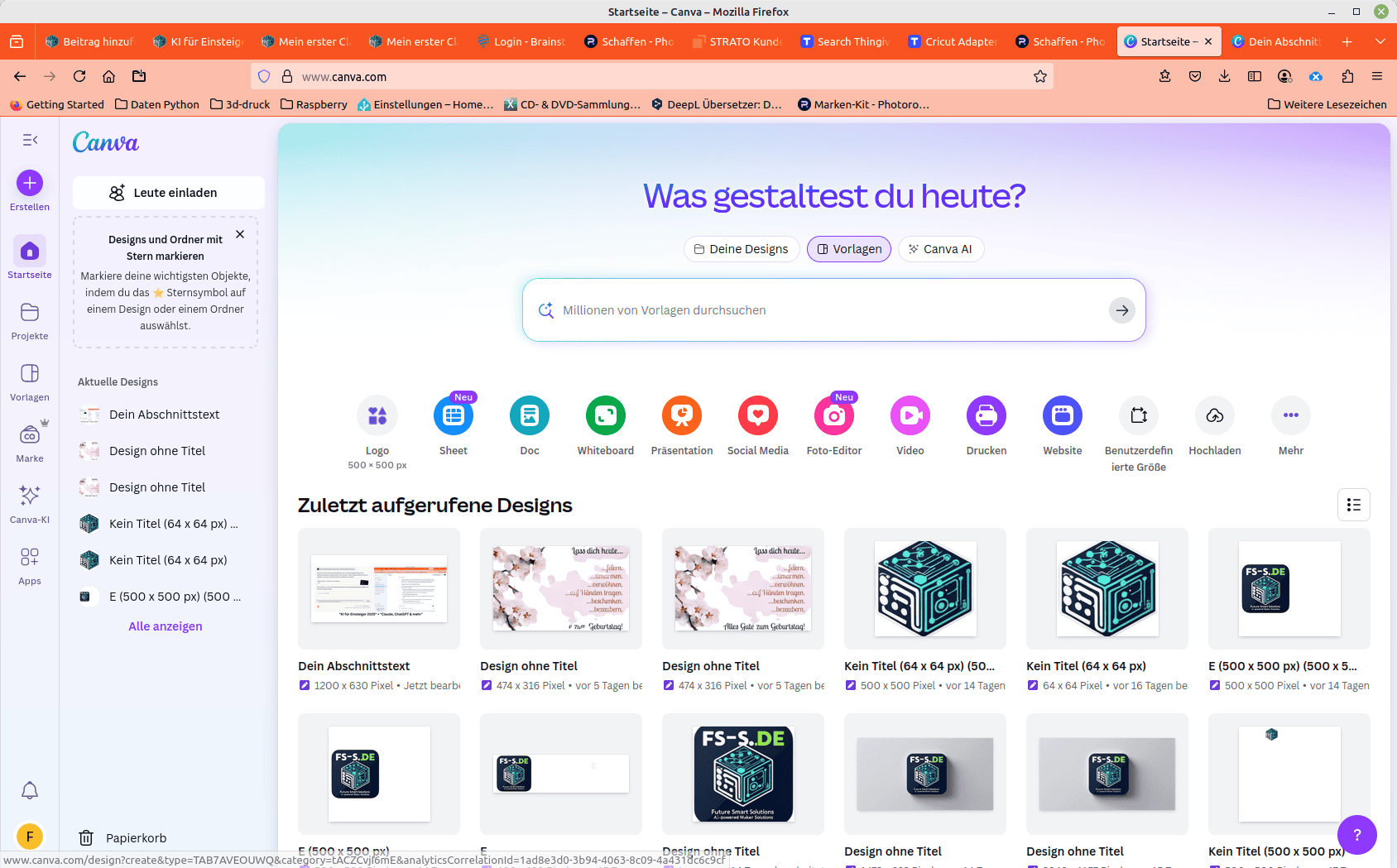 Canva Magic Design Screenshot - KI-gestützte Grafik-Erstellung für Anfänger